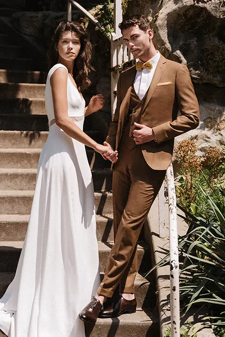 Retouche vêtement de cérémonie, costume et robe de marié